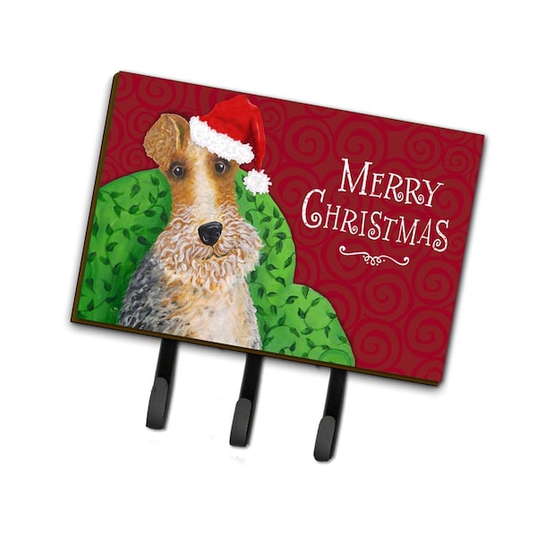 Carolines Treasures Wire Fox Terrier Christmas Leash or Key Holder VHA3040TH68 - main